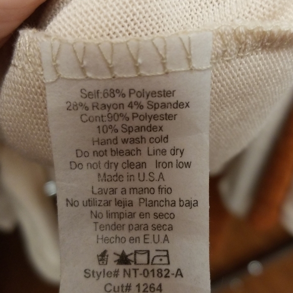 Native People Taupe Velvet Stripe Top - Picture 6 of 6